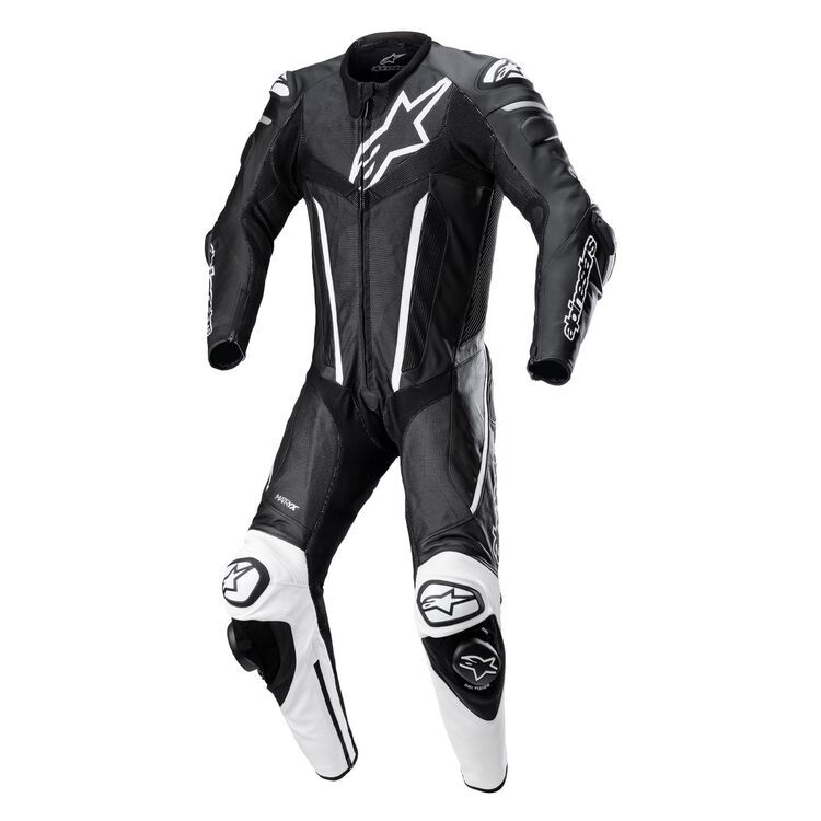 Custom Motorbike Fusion Race Suit Black White front