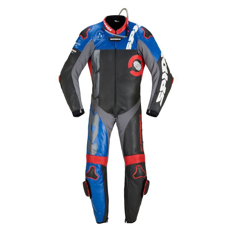 DP Progressive Pro Race Suit Black Red Blue front