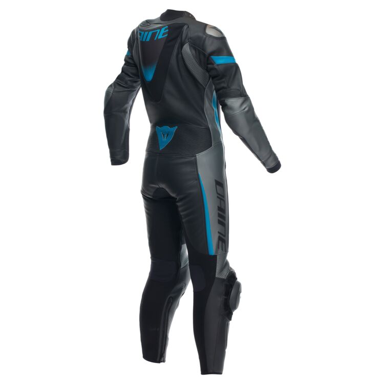 Grobnik Motorbike Race Suit Black Anthracite Teal back