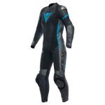 Grobnik Motorbike Race Suit Black Anthracite Teal front