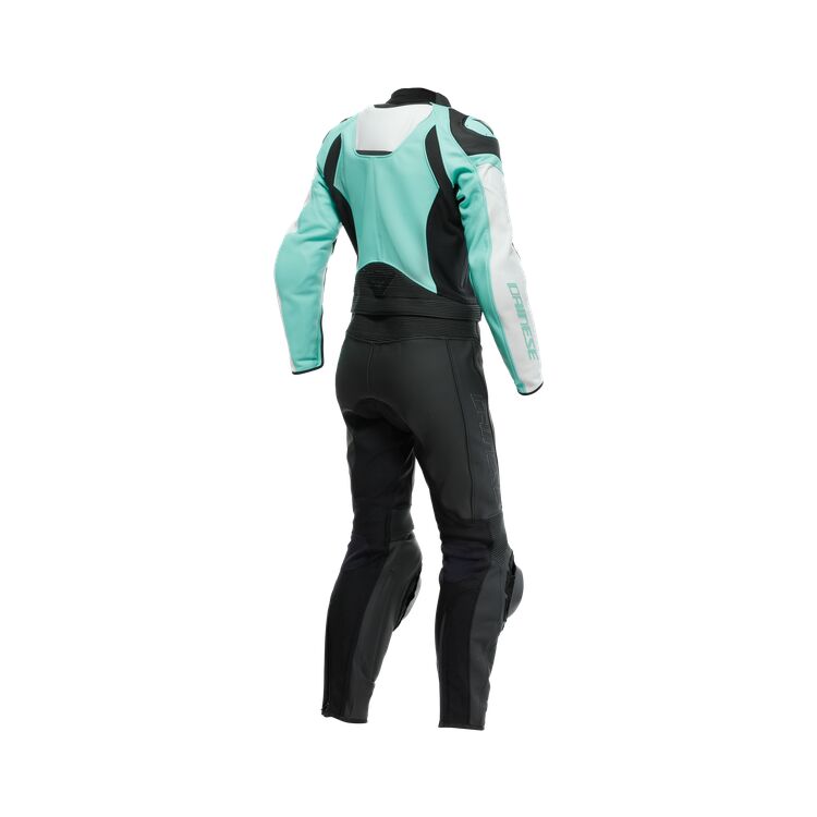 Mirage Motorbike Race Suit Black Aqua Grey back