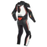 Misano 2 D-Air Perforated Motorbike Racing Suit Black White Red Back
