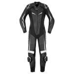 Track Pro Motorbike Race Suit Black White front