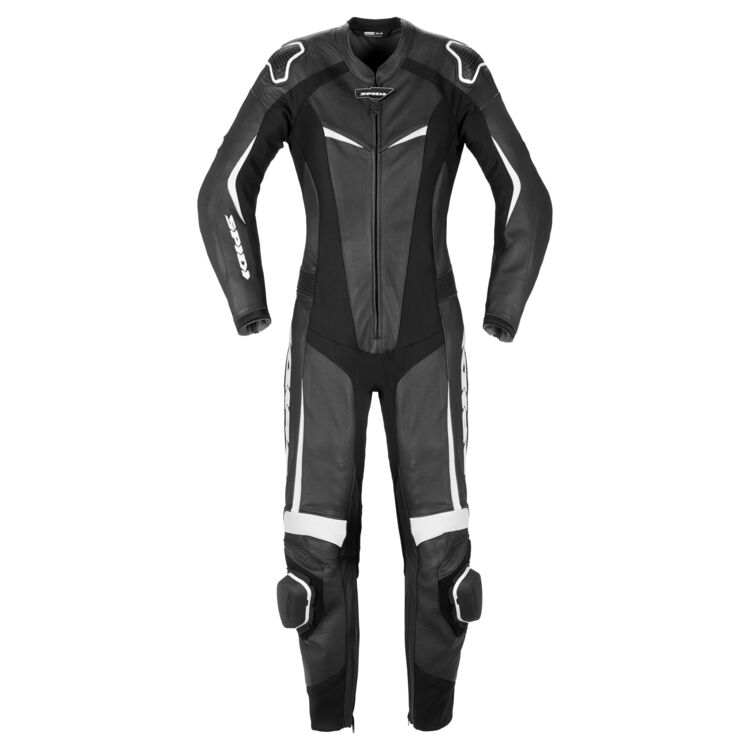 Track Pro Motorbike Race Suit Black White front