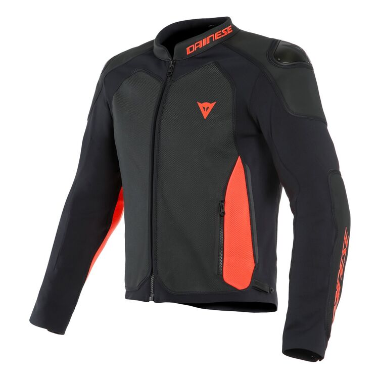 Intrepida Motorcycle Racing Jacket black red front