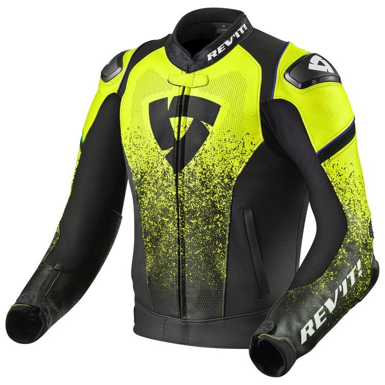 Quantum Motorbike Jacket yellow black front