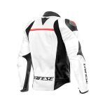 Racing 4 Motorbike Jacket white black back