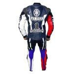 Yamaha Petronas Moto Gp Leather Racing Suit Blue White Red Back